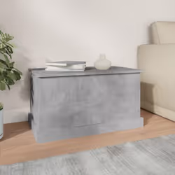 vidaXL Storage Box Garden Tool Chest Outdoor Storage Bin Box Engineered Wood - concrete grey, 70 x 40 x 38 cm
