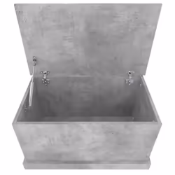 vidaXL Storage Box Garden Tool Chest Outdoor Storage Bin Box Engineered Wood - concrete grey, 70 x 40 x 38 cm - Additional view 8