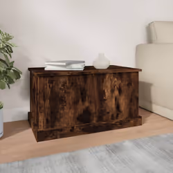 vidaXL Storage Box Garden Tool Chest Outdoor Storage Bin Box Engineered Wood - smoked oak, 70 x 40 x 38 cm - Additional view 3