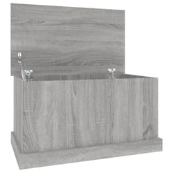 vidaXL Storage Box Garden Tool Chest Outdoor Storage Bin Box Engineered Wood - grey sonoma, 70 x 40 x 38 cm