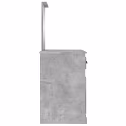 vidaXL Dressing Table Vanity Desk Cosmetic Table Makeup Desk Engineered Wood - concrete grey, with mirror - Additional view 7