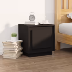 VidaXL 819838 nightstand/bedside table Black