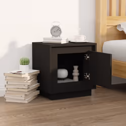 VidaXL 819838 nightstand/bedside table Black
