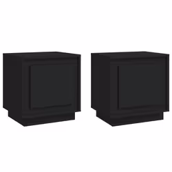 VidaXL 819839, Black, Wood, 440 mm, 350 mm, 450 mm, 2 pc(s)