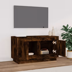 vidaXL TV Cabinet TV Stand TV Unit Media Cabinet Sideboard Engineered Wood - smoked oak