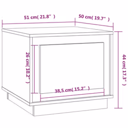 vidaXL Coffee Table Dining Table Accent SIde Tea End Table Engineered Wood - concrete grey - Additional view 10