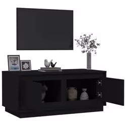 vidaXL Coffee Table Dining Table Accent SIde Tea End Table Engineered Wood - black - Additional view 4