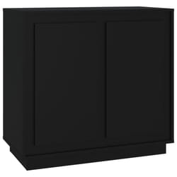 vidaXL Sideboard Cabinet Cupboard Highboard Home Organiser Engineered Wood - black