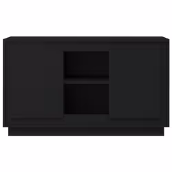 vidaXL Sideboard Cabinet Cupboard Side Cabinet Home Organiser Engineered Wood - black - Additional view 4