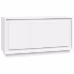 vidaXL Sideboard Cabinet Cupboard Side Cabinet Home Organiser Engineered Wood - white