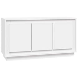 vidaXL Sideboard Cabinet Cupboard Side Cabinet Home Organiser Engineered Wood - white