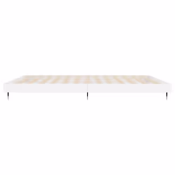 vidaXL Bed Frame Bedroom Platform Bed Frame Bedstead Bed Base Engineered Wood - high gloss white, 200 x 200 cm - Additional view 6
