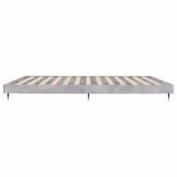 vidaXL Bed Frame Bedroom Platform Bed Frame Bedstead Bed Base Engineered Wood - concrete grey, 120 x 200 cm - Additional view 6