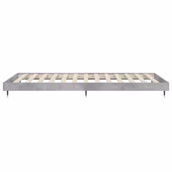 vidaXL Bed Frame Bedroom Platform Bed Frame Bedstead Bed Base Engineered Wood - concrete grey, 100 x 200 cm - Additional view 6