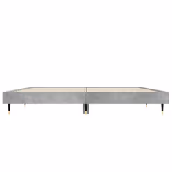 vidaXL Bed Frame Bedroom Platform Bed Frame Bedstead Bed Base Engineered Wood - concrete grey, 120 x 190 cm - Additional view 5