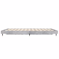 vidaXL Bed Frame Bedroom Platform Bed Frame Bedstead Bed Base Engineered Wood - concrete grey, 120 x 190 cm - Additional view 6