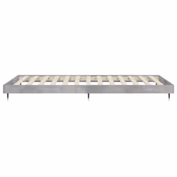 vidaXL Bed Frame Bedroom Platform Bed Frame Bedstead Bed Base Engineered Wood - concrete grey, 75 x 190 cm - Additional view 6