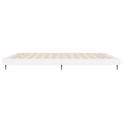 vidaXL Bed Frame Bedroom Platform Bed Frame Bedstead Bed Base Engineered Wood - high gloss white, 160 x 200 cm - Additional view 6