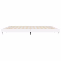 vidaXL Bed Frame Bedroom Platform Bed Frame Bedstead Bed Base Engineered Wood - high gloss white, 120 x 200 cm - Additional view 6