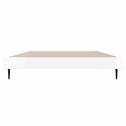 vidaXL Bed Frame Bedroom Platform Bed Frame Bedstead Bed Base Engineered Wood - high gloss white, 90 x 200 cm - Additional view 5