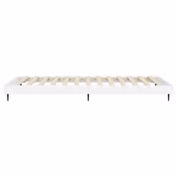 vidaXL Bed Frame Bedroom Platform Bed Frame Bedstead Bed Base Engineered Wood - high gloss white, 90 x 200 cm - Additional view 6