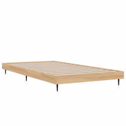 vidaXL Bed Frame Bedroom Platform Bed Frame Bedstead Bed Base Engineered Wood - sonoma oak, 90 x 200 cm - Additional view 4