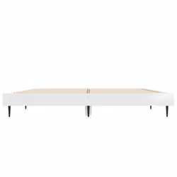 vidaXL Bed Frame Bedroom Platform Bed Frame Bedstead Bed Base Engineered Wood - high gloss white, 140 x 190 cm - Additional view 5