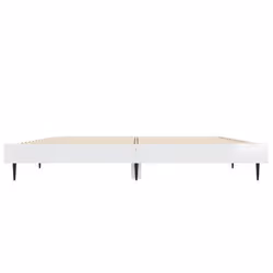 vidaXL Bed Frame Bedroom Platform Bed Frame Bedstead Bed Base Engineered Wood - high gloss white, 135 x 190 cm - Additional view 5
