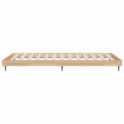 vidaXL Bed Frame Bedroom Platform Bed Frame Bedstead Bed Base Engineered Wood - sonoma oak, 75 x 190 cm - Additional view 6