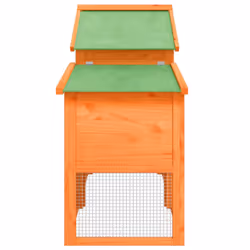 vidaXL Chicken Coop Wooden Animal Cage Chicken House Enclosure Solid Wood Pine - brown - Additional view 5