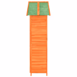 vidaXL Garden Tool Shed Outdoor Tool Organiser Sentry Shed Solid Wood Pine - brown - Additional view 5