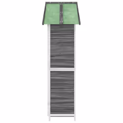 vidaXL Garden Tool Shed Outdoor Tool Organiser Sentry Shed Solid Wood Pine - grey - Additional view 5