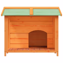 vidaXL Dog Kennel Wooden Pet House Animal Crate Dog Enclosure Solid Wood Pine - brown