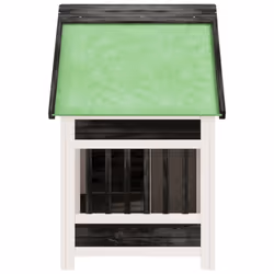 vidaXL Dog Kennel Wooden Pet House Animal Crate Dog Enclosure Solid Wood Pine - grey - Additional view 4
