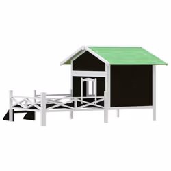 vidaXL Dog Kennel Wooden Pet House Animal Crate Dog Enclosure Solid Wood Pine - grey - Additional view 5