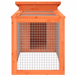 vidaXL Rabbit Hutch Rabbit Run Bunny House Wooden Animal House Solid Wood Pine - brown - Additional view 4