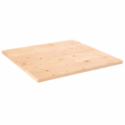 vidaXL Table Top Desk Top Wooden Table Top for Desk Solid Wood Pine Square - brown, 70 x 70 x 2.5 cm