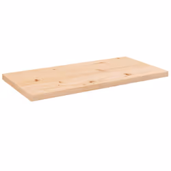 vidaXL Table Top Desk Top Wooden Table Top for Desk Solid Wood Pine Square - brown, 80 x 40 x 2.5 cm