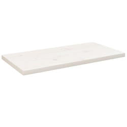 vidaXL Table Top Desk Top Wooden Table Top for Desk Solid Wood Pine Square - white, 80 x 40 x 2.5 cm