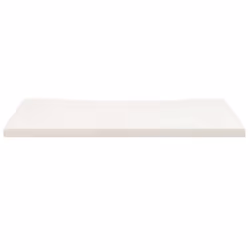 vidaXL Desk Top Coffee Table Top Wooden Office Work Desk Top Solid Mango Wood - white, 80 x 40 x 2.5 cm - Additional view 2