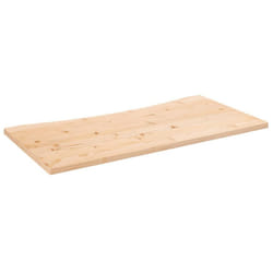 vidaXL Desk Top Coffee Table Top Wooden Office Work Desk Top Solid Mango Wood - brown, 100 x 50 x 2.5 cm