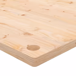 vidaXL Desk Top Coffee Table Top Wooden Office Work Desk Top Solid Mango Wood - brown, 110 x 60 x 2.5 cm - Additional view 4