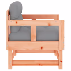 vidaXL Middle Sofas Patio Wooden Sectional Sofa with Cushionss Solid Wood Pine - natural douglas, chair - Additional view 4
