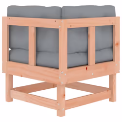 vidaXL Middle Sofas Patio Wooden Sectional Sofa with Cushionss Solid Wood Pine - natural douglas, 2x corner - Additional view 6