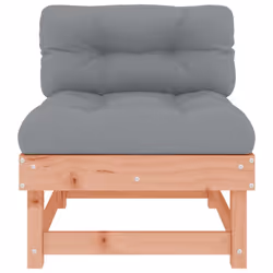 vidaXL Middle Sofas Patio Wooden Sectional Sofa with Cushionss Solid Wood Pine - natural douglas, 2x middle - Additional view 4