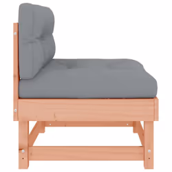vidaXL Middle Sofas Patio Wooden Sectional Sofa with Cushionss Solid Wood Pine - natural douglas, 2x middle - Additional view 5