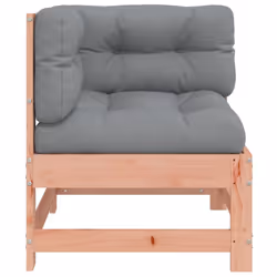 vidaXL Corner Sofa Outdoor Sectional Sofa with Cushions Solid Wood Douglas