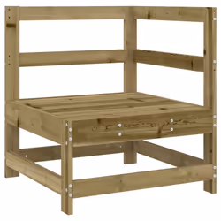 vidaXL Corner Sofa Outdoor Sectional Sofa with Cushions Impregnated Wood Pine - Additional view 5