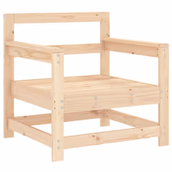 vidaXL Garden Chairs Outdoor Armchairs with Cushions 2 pcs Solid Wood Pine - Additional view 6