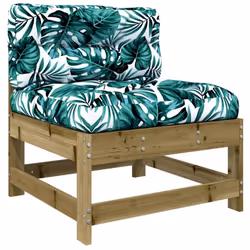 vidaXL Garden Lounge Set Sofa Set 3 Piece with Cushions Impregnated Wood Pine - Additional view 5